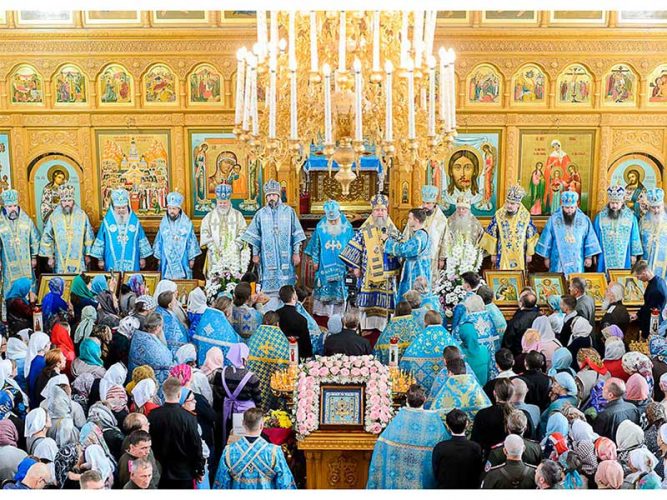 Торжества в память 15-летия Собора новомучеников и исповедников Казахстанских и принесения Курской-Коренной иконы Божией Матери состоялись в Алма-Ате